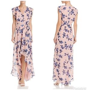 NWT - ELIZA J Floral Ruffle High Low Maxi Dress